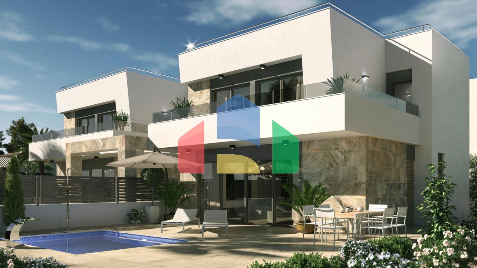 Жилой комплекс, состоящий из 6 новых отдельно стоящих вилл.