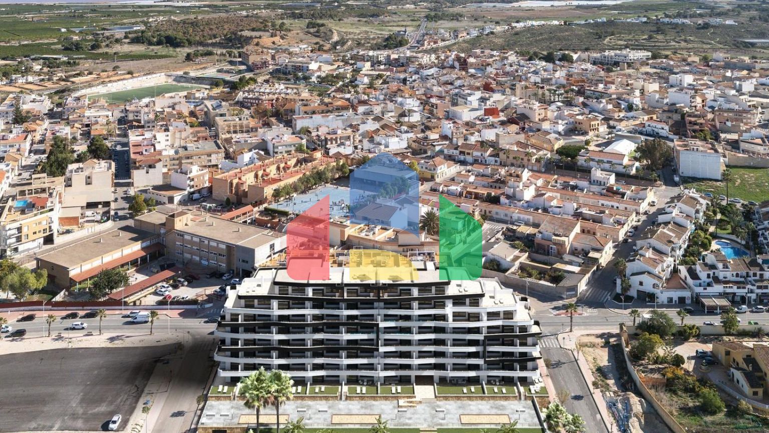 Новый жилой комплекс в Сан-Мигель-де-Салинас в двух шагах от центра города.