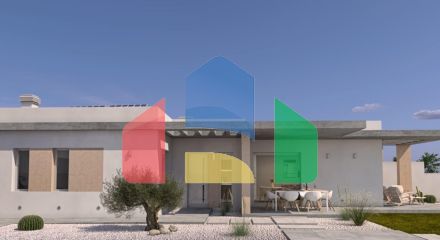 Комплекс из 4 одноэтажных вилл в Сантьяго де Рибера в 800 метрах от пляжа Мар Минор