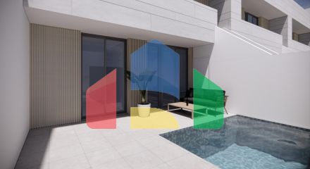 Новые бунгало с частным бассейном в Сантьяго-де-ла-Рибера