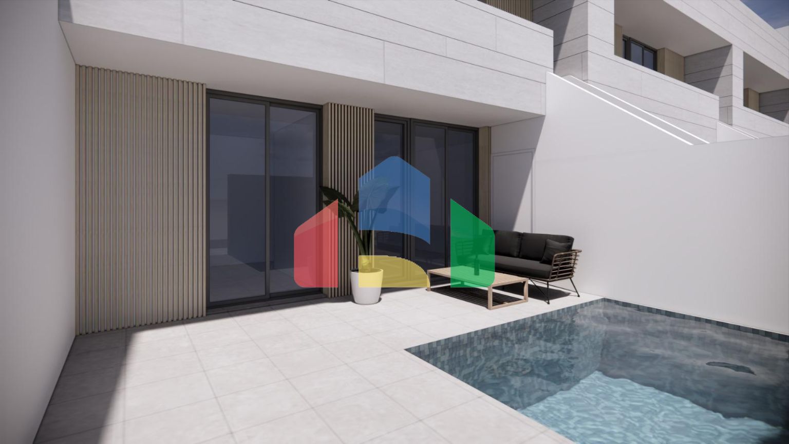 Новые бунгало с частным бассейном в Сантьяго-де-ла-Рибера