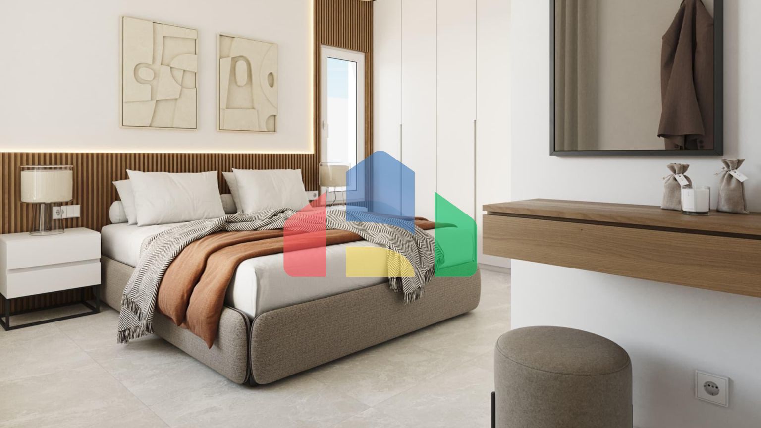 Комплекс из 4 одноэтажных вилл в Сантьяго де Рибера в 800 метрах от пляжа Мар Минор