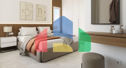 Комплекс из 4 одноэтажных вилл в Сантьяго де Рибера в 800 метрах от пляжа Мар Минор