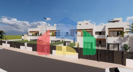 Современные двухквартирные виллы с частным бассейном недалеко от моря в Сантьяго-де-ла-Рибера