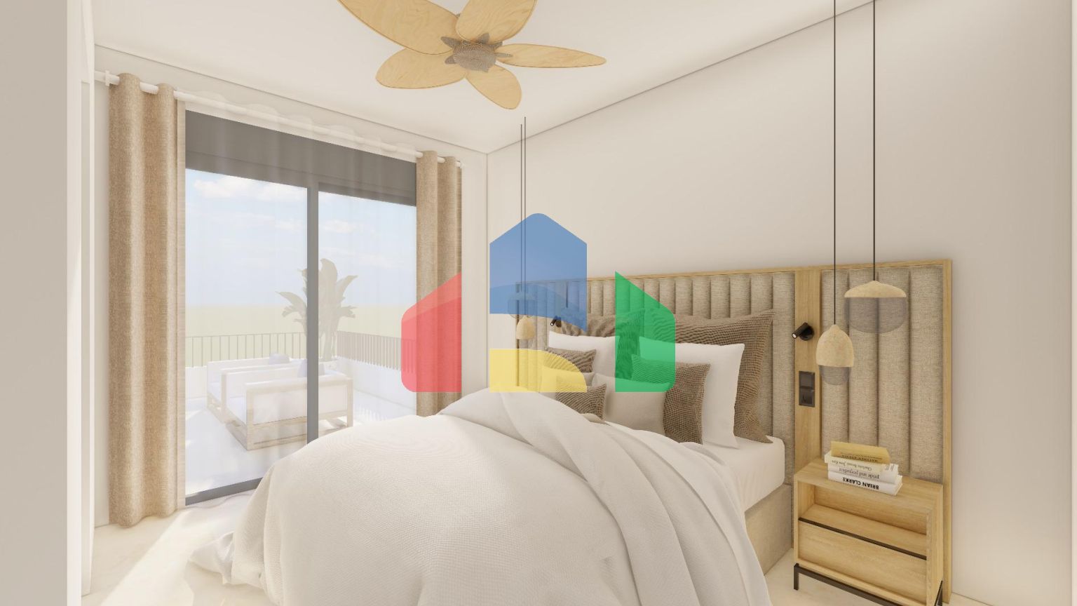 Современные двухквартирные виллы с частным бассейном недалеко от моря в Сантьяго-де-ла-Рибера