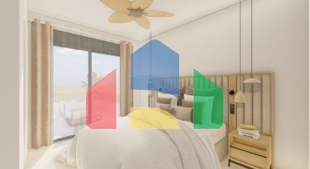 Современные двухквартирные виллы с частным бассейном недалеко от моря в Сантьяго-де-ла-Рибера