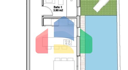 Новые бунгало с частным бассейном в Сантьяго-де-ла-Рибера