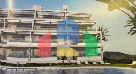 Квартира в Кабо де Палос с видом на море и общим бассейном