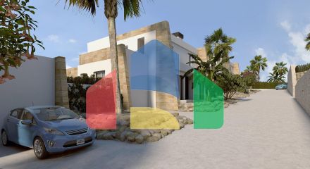 СМЕЖНЫЕ ВИЛЛЫ В ALGORFA. 3 СПАЛЬНИ. 2 ВАННЫЕ КОМНАТЫ. ПРИВАТНЫЙ БАССЕЙН. УЧАСТОК 260 М2.