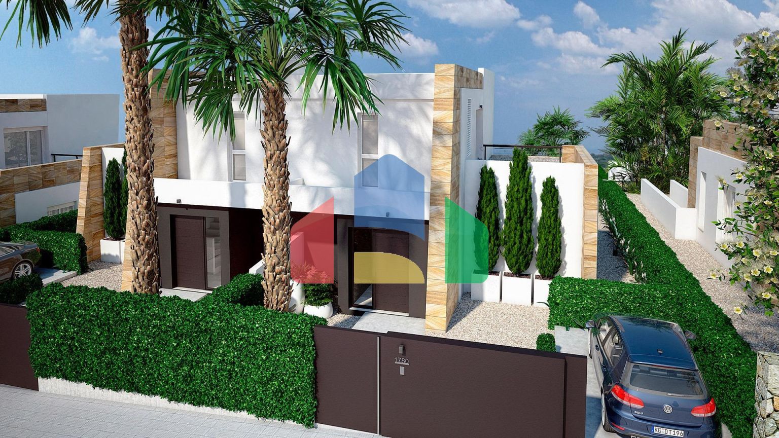 СМЕЖНЫЕ ВИЛЛЫ В ALGORFA. 3 СПАЛЬНИ. 2 ВАННЫЕ КОМНАТЫ. ПРИВАТНЫЙ БАССЕЙН. УЧАСТОК 260 М2.