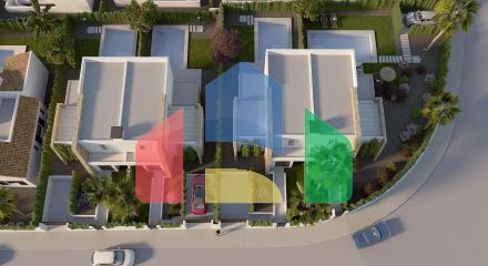 СМЕЖНЫЕ ВИЛЛЫ В ALGORFA. 3 СПАЛЬНИ. 2 ВАННЫЕ КОМНАТЫ. ПРИВАТНЫЙ БАССЕЙН. УЧАСТОК 260 М2.