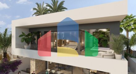 NEW BUILD LUXURY FIRST LINE VILLA IN ALGORFA GOLF COURSE