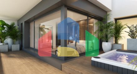 NEW BUILD LUXURY FIRST LINE VILLA IN ALGORFA GOLF COURSE
