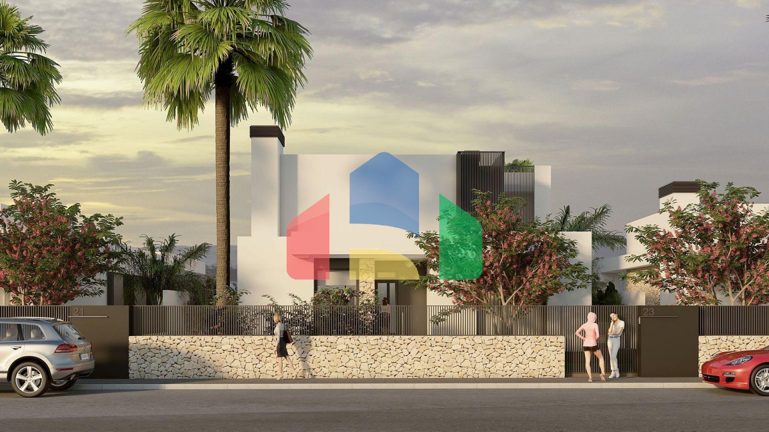 ШИКАРНЫЕ ВИЛЛЫ В ALGORFA. 205М2 ПЛОЩАДЬ. 510М2 УЧАСТОК. ТЕРРАСА 180М2. ЦОКОЛЬНЫЙ ЭТАЖ 195М2.