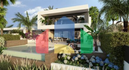 НОВАЯ РОСКОШНАЯ ВИЛЛА НА ПЕРВОЙ ЛИНИИ ГОЛЬФ ПОЛЯ  АЛЬГОРФА