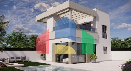 Современные виллы с частным бассейном в гольф-курорте Vistabella, Ориуэла