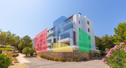 LAS COLINAS. ПЕНТХАУС С ВИДОМ НА МОРЕ С ПРИВАТНЫМ СОЛЯРИЕМ. 2 СПАЛЬНИ. 2 ВАННЫЕ. ГАРАЖ+КЛАДОВКА