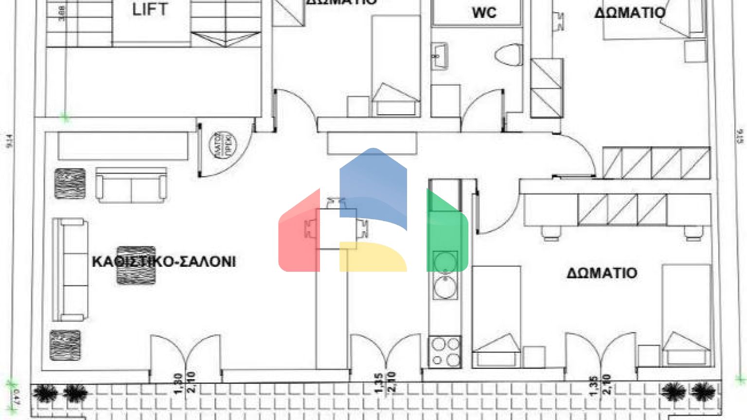 Продажа - Квартира 125 m² на Олимпийской Ривьере