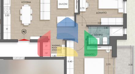 Продаж - Квартира 72 m² в передмісті Салонік