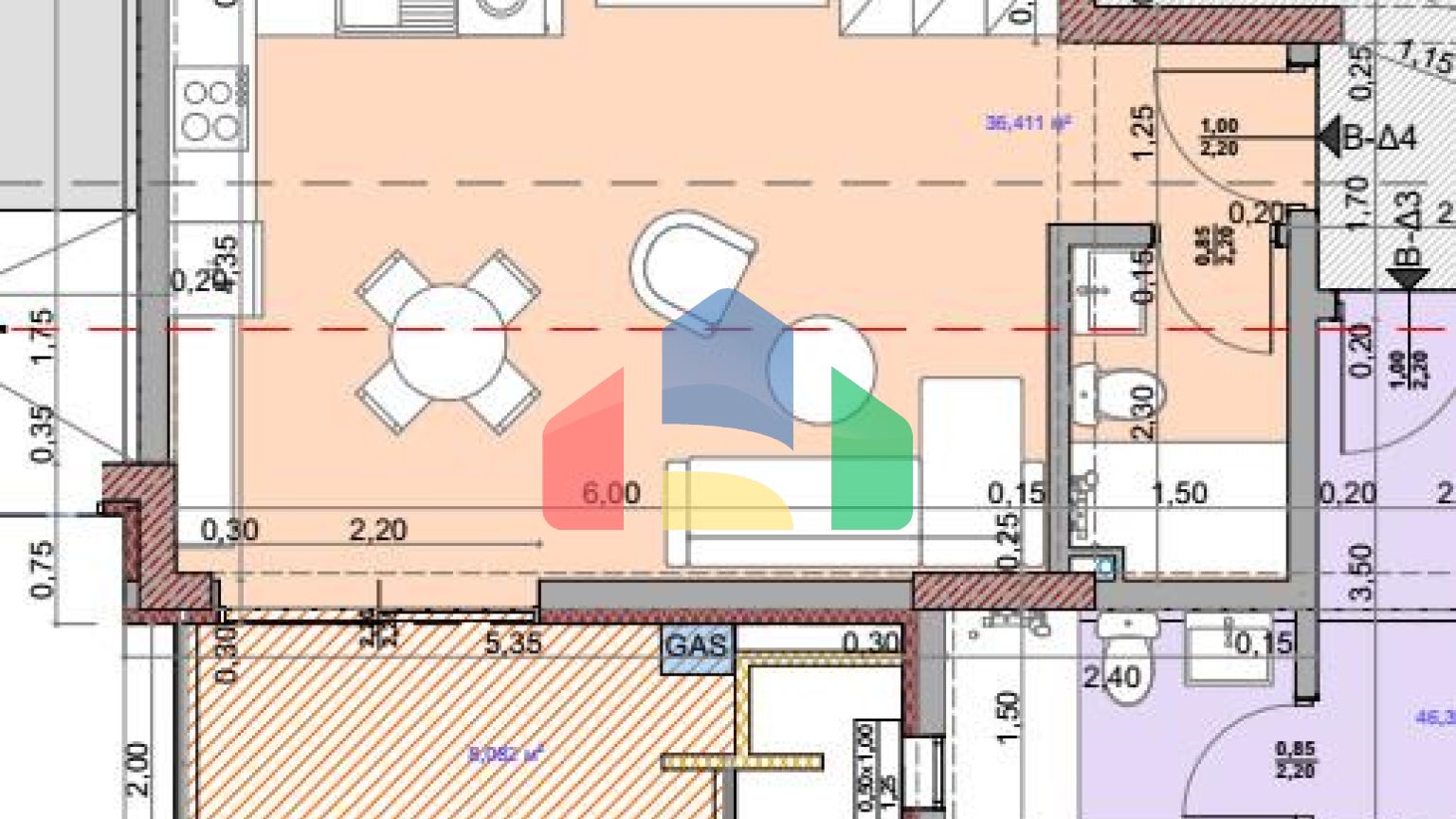 Продаж - Квартира 42 m² в передмісті Салонік