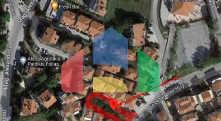 Продажа - Земельный участок 601 m² в пригороде Салоник