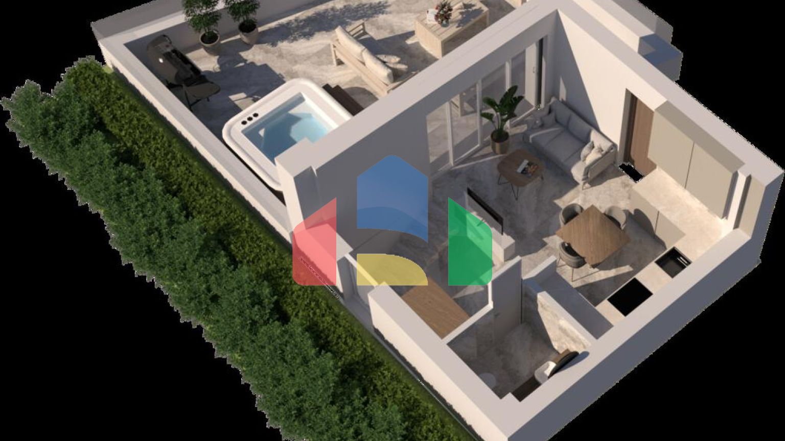 Продажа - Двухуровневая квартира 55 m² в пригороде Салоник