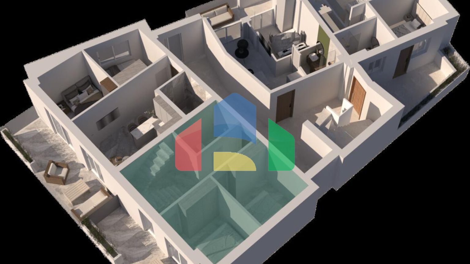 Продажа - Двухуровневая квартира 55 m² в пригороде Салоник