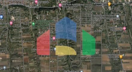 Продаж - Земельна ділянка 6800 m² в передмісті Салонік