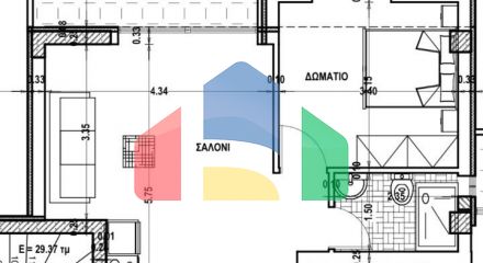 Продаж - Квартира 58 m² в передмісті Салонік