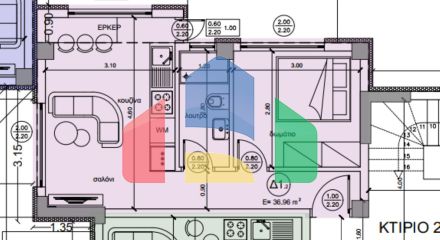 Продаж - Квартира 50 m² в Халкидіках