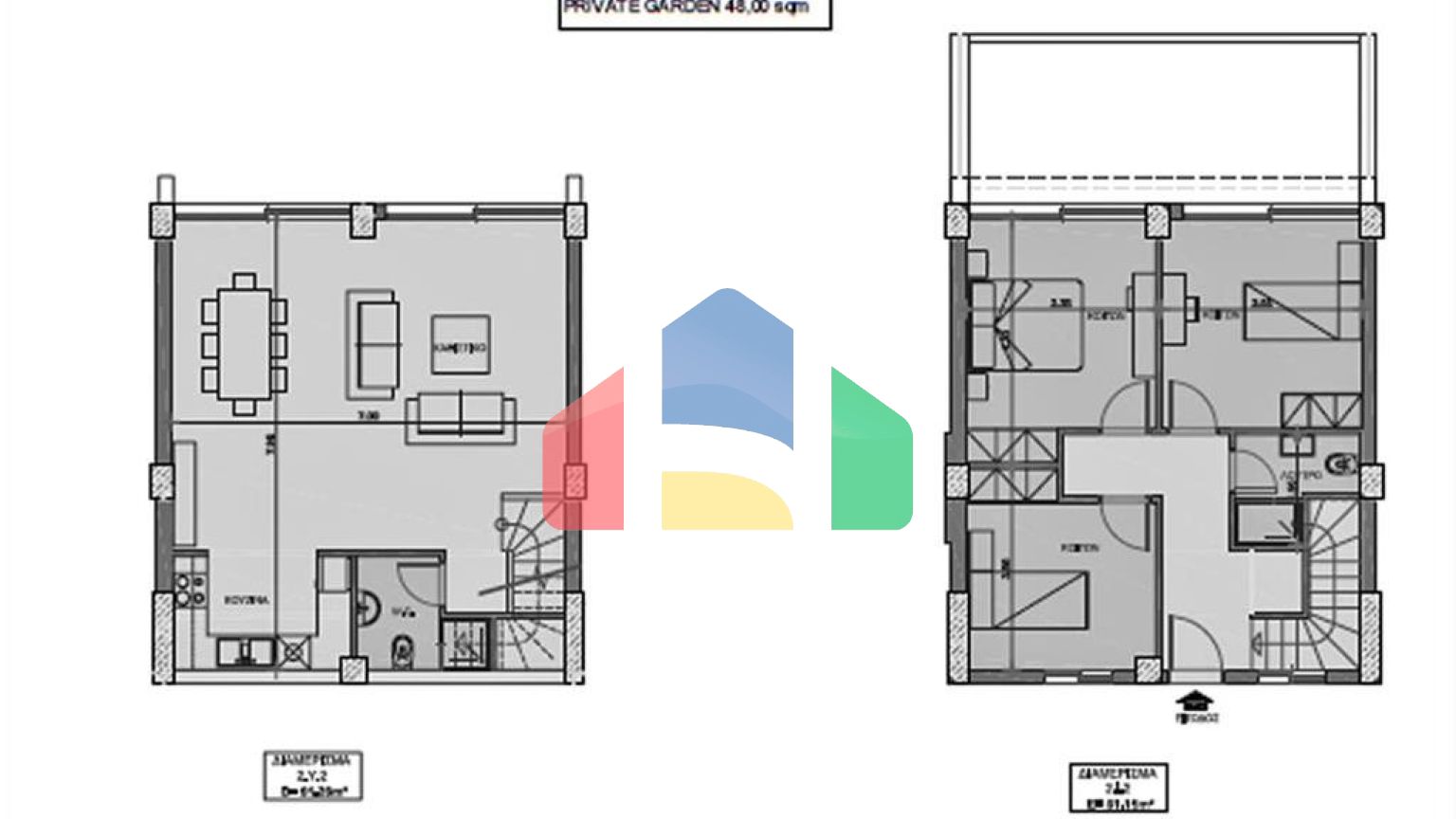 Продажа - Таунхаус 111 m² в центральной Греции