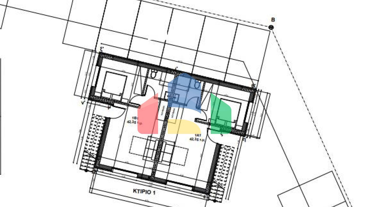 Продаж - Квартира 43 m² на Тасосі