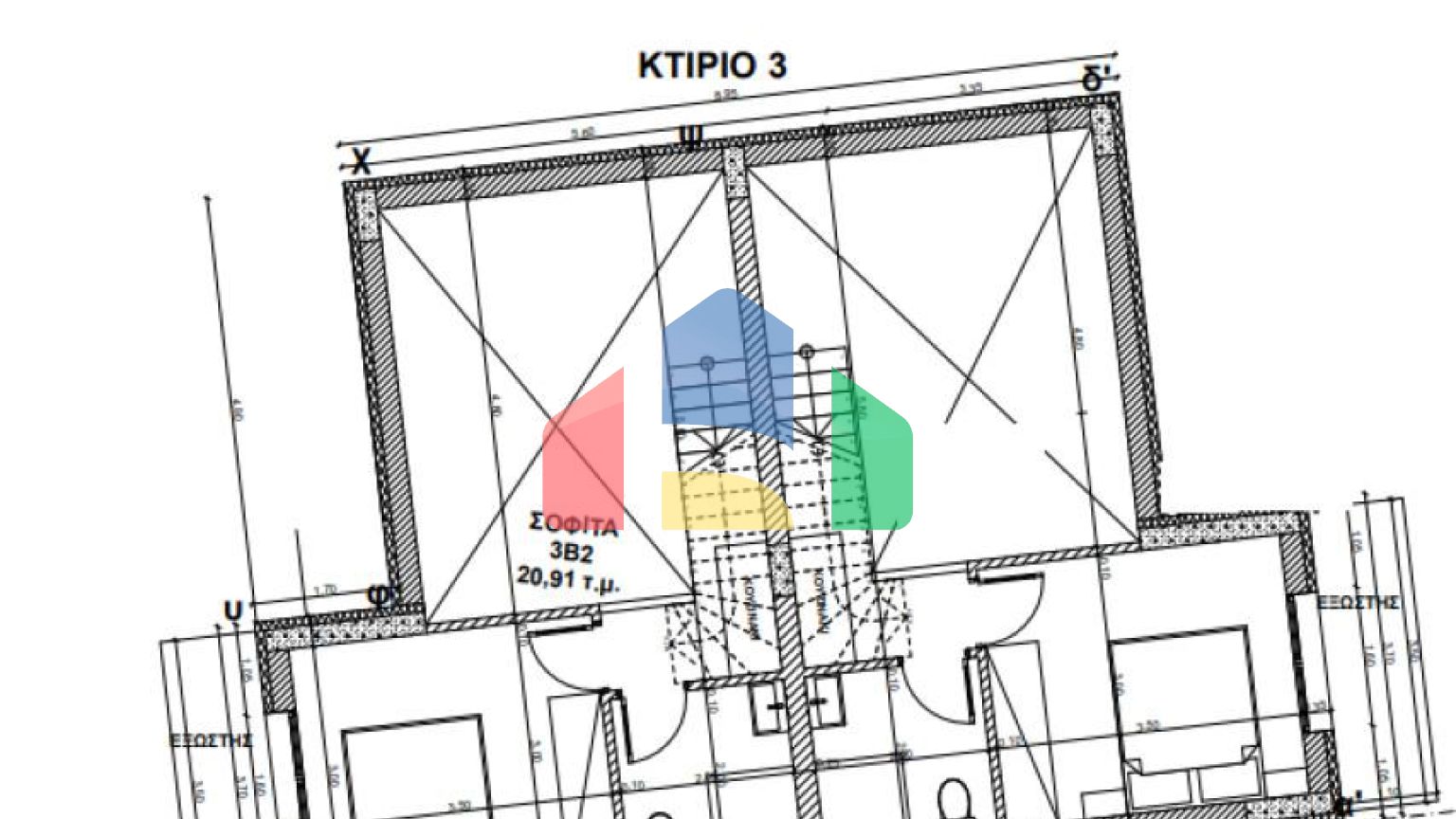 Продажа - Двухуровневая квартира 64 m² на Тасосе