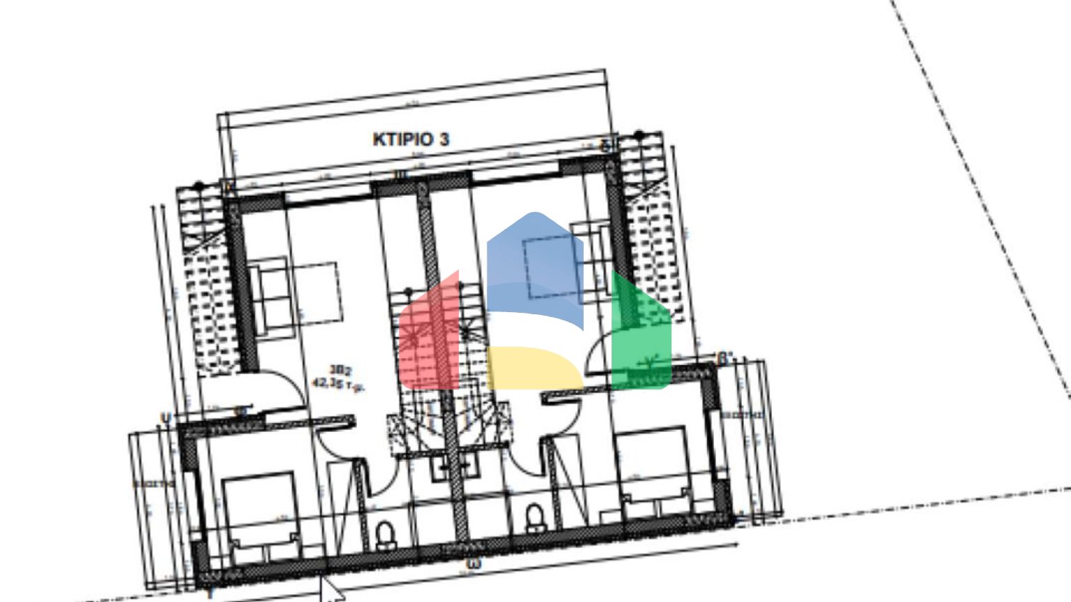 Продажа - Двухуровневая квартира 64 m² на Тасосе