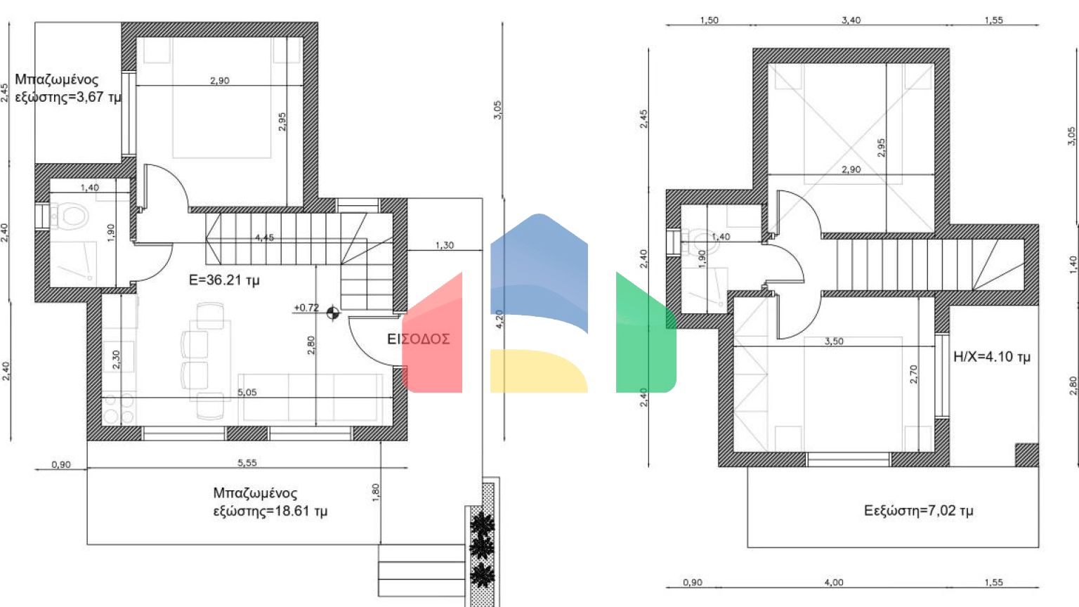 Продажа - Таунхаус 73 m² в пригороде Кавалы