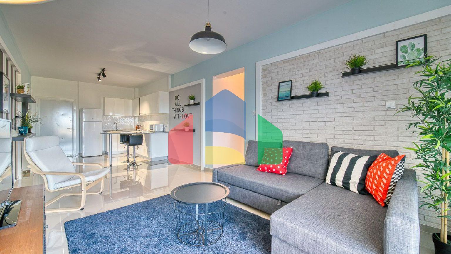 2-комнатные апартаменты 60 м2 + 11 м2 балкон В СПА-комплексе в 600 метрах от песчаного пляжа