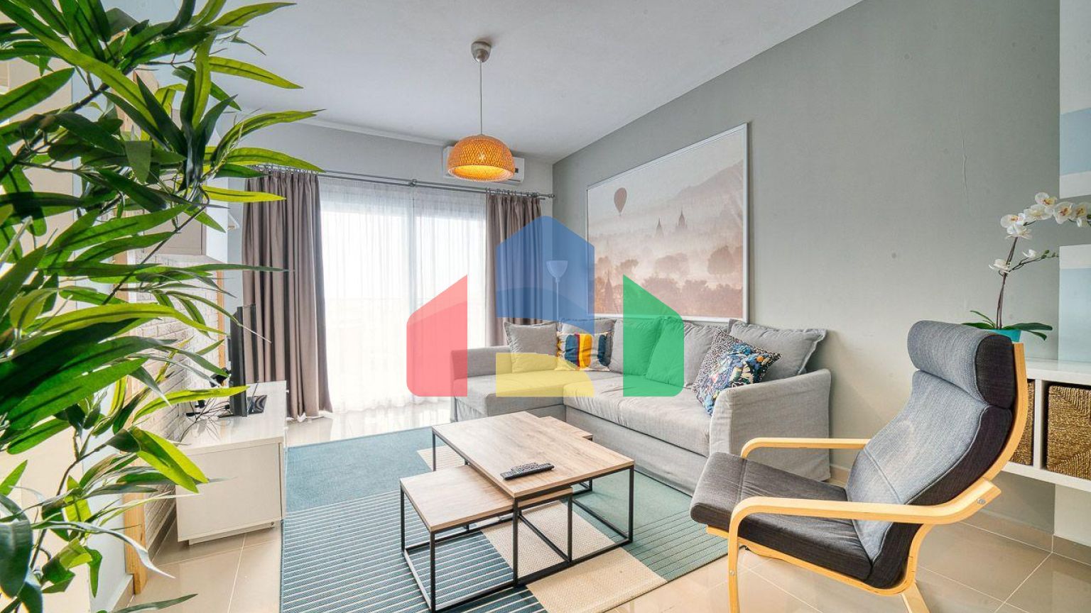 2-комнатные апартаменты 60 м2 + 11 м2 балкон В СПА-комплексе в 600 метрах от песчаного пляжа