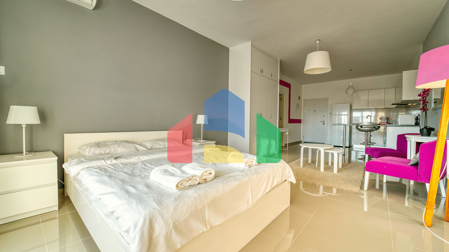 Cтудия 46 м2 + 8 м2 балкон в СПА-комплексе в 600 метрах от песчаного пляжа