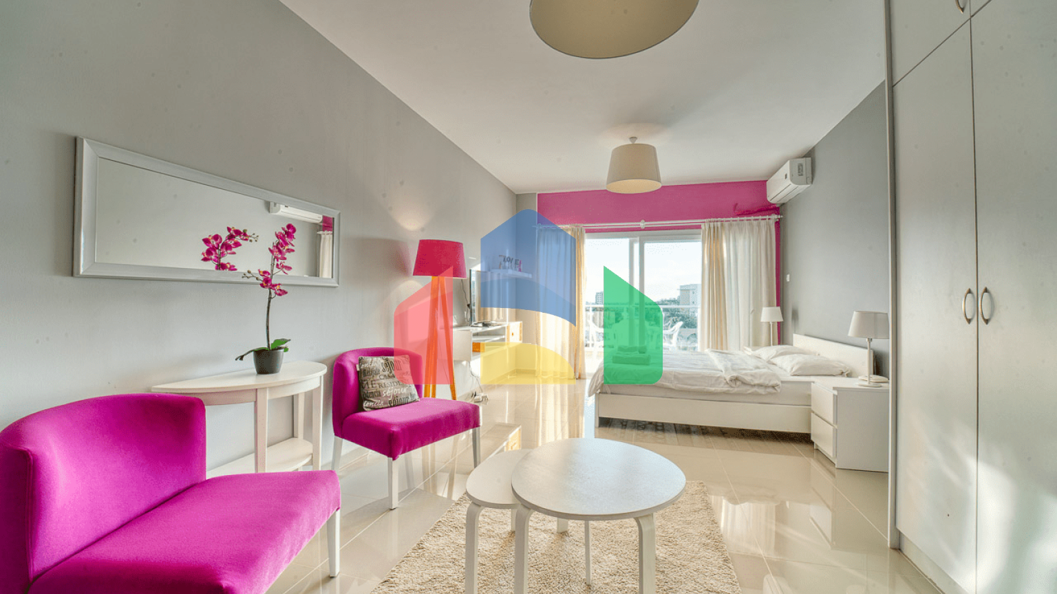 Cтудия 46 м2 + 8 м2 балкон в СПА-комплексе в 600 метрах от песчаного пляжа