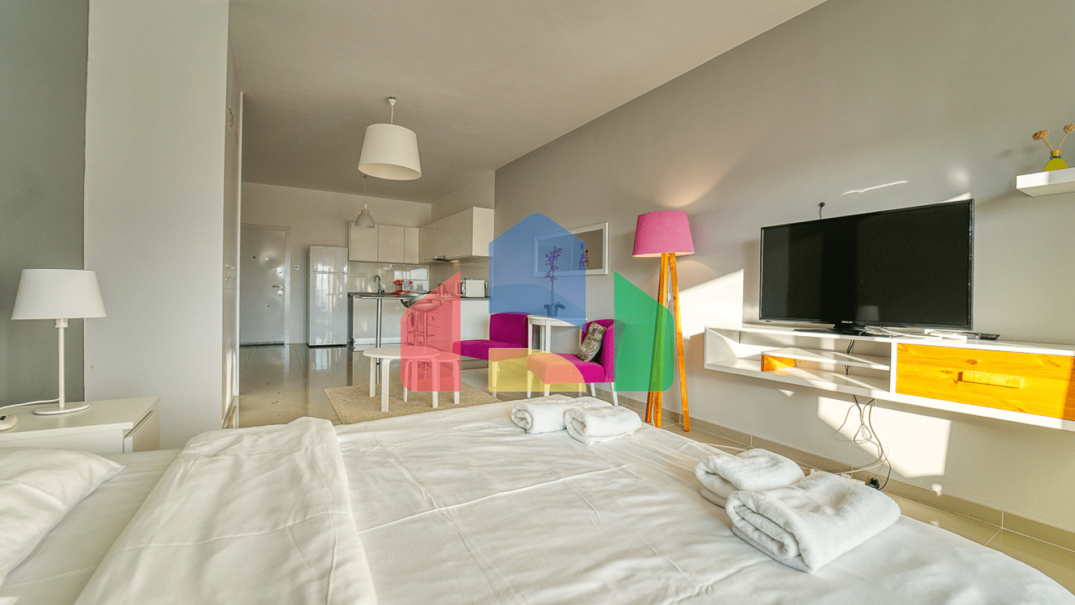 Cтудия 46 м2 + 8 м2 балкон в СПА-комплексе в 600 метрах от песчаного пляжа