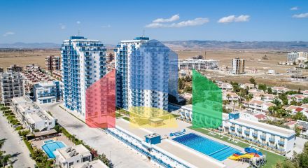 Студия 43 м2 в 250 метрах от песчаного пляжа