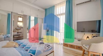 5-room penthouse 198 m2 + 40m2 terrace in a spa complex 600 meters from the sandy beach