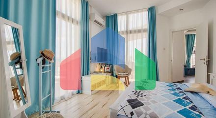 5-room penthouse 198 m2 + 40m2 terrace in a spa complex 600 meters from the sandy beach