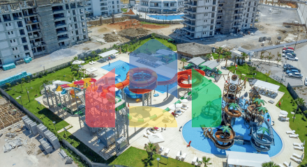 Studio apartment of 51 m2, only 300 meters from the sandy beach. 
