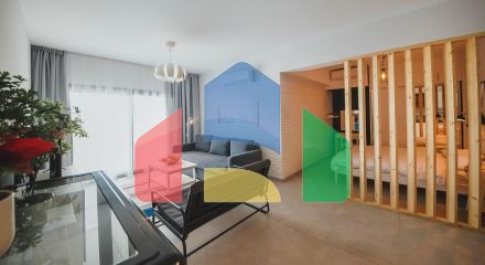 Studio apartment of 51 m2, only 300 meters from the sandy beach. 