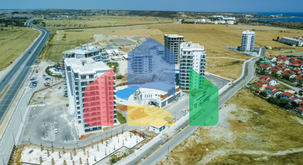 One bedroom apartment of 63 m2, 300 meters from the sandy beach. 