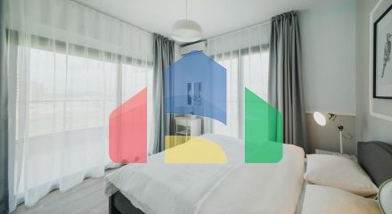 One bedroom apartment of 63 m2, 300 meters from the sandy beach. 