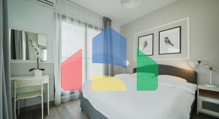 One bedroom apartment of 63 m2, 300 meters from the sandy beach. 