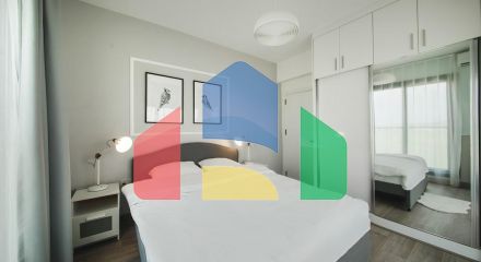 One bedroom apartment of 63 m2, 300 meters from the sandy beach. 