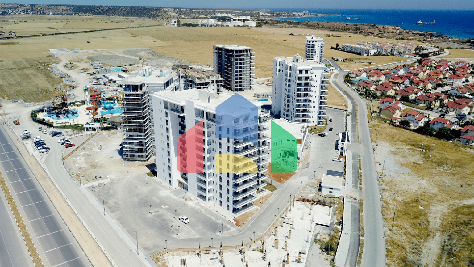 2-комнатные апартаменты 63 м2 в 300 метрах от песчаного пляжа